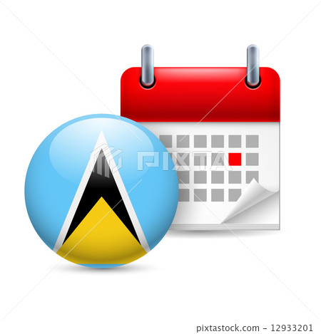 Icon of National Day in Saint Lucia Icon of National Day in Saint Lucia 12933201
