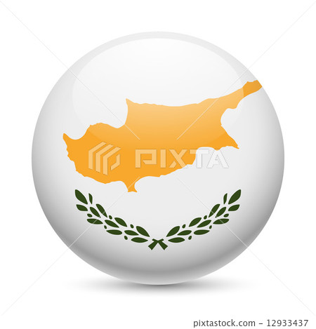 Round glossy icon of Cyprus Round glossy icon of Cyprus 12933437