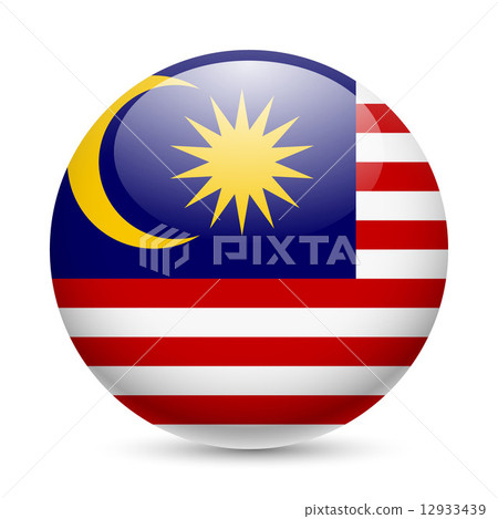 Round glossy icon of Malaysia Round glossy icon of Malaysia 12933439