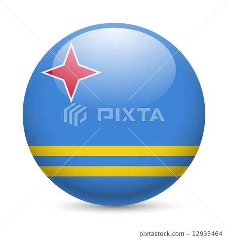 Round glossy icon of Aruba 12933464