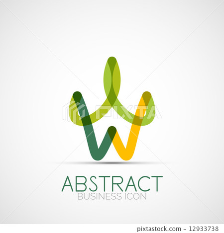 Line design loop logo Line design loop logo 12933738