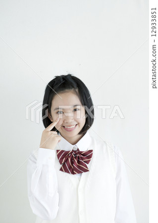 學習面部變化的女孩 12933851