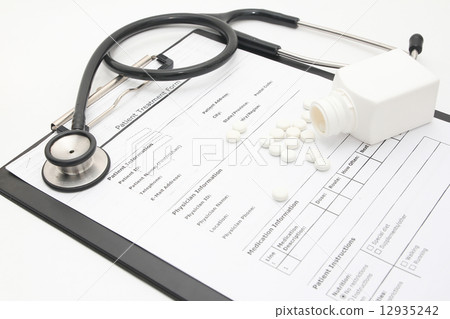 Medical Patient Information form with medicine 12935242