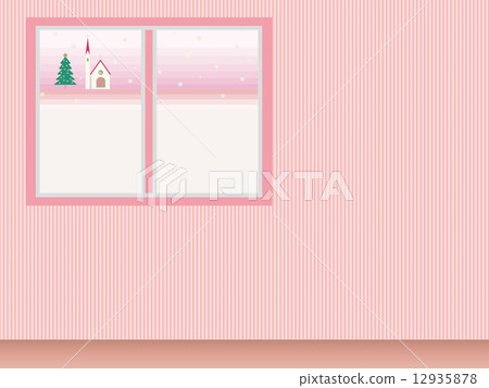 Winter landscape window Christmas 12935878