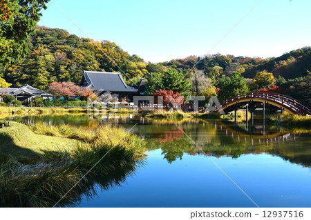 Temple of death in autumn 12937516
