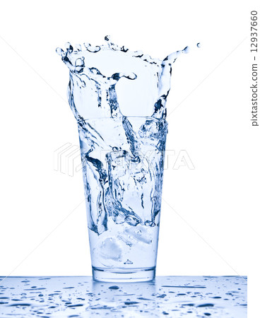 water splash in glass water splash in glass 12937660