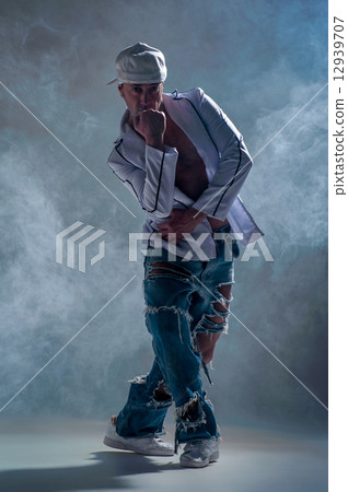 Hip-hop dancer in a studio 12939707