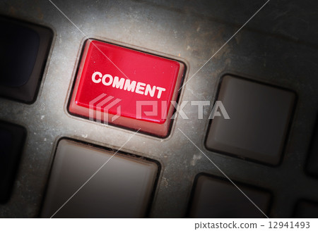 Red button on a dirty old panel Red button on a dirty old panel 12941493