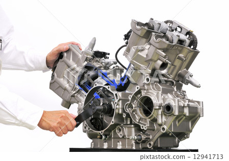 Cut model of motorcycle engine Cut model of motorcycle engine 12941713
