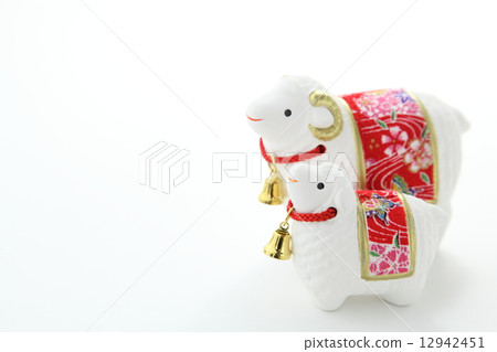 每年新年的卡片材料簡單的白色背面 12942451