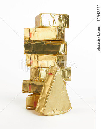 piece of cheese in foil piece of cheese in foil 12942881