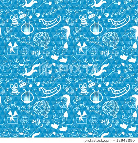 Christmas vector seamless pattern 12942890