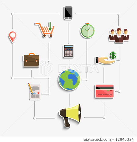 Concept for digital marketing and finance Concept for digital marketing and finance 12943384