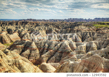 Scenic view at Badlands National Park, South Dakota, USA 12943592
