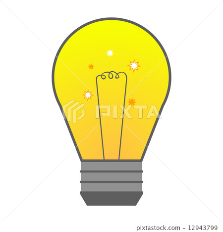 Vector light bulb in flat style element ideas Vector light bulb in flat style element ideas 12943799
