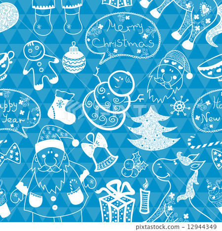 Christmas vector seamless pattern - Stock Illustration [12944349] - PIXTA