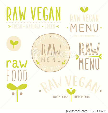 Raw vegan badges. Raw vegan badges. 12944379