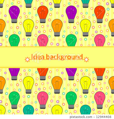 Vector background with light bulb in flat style Vector background with light bulb in flat style 12944408