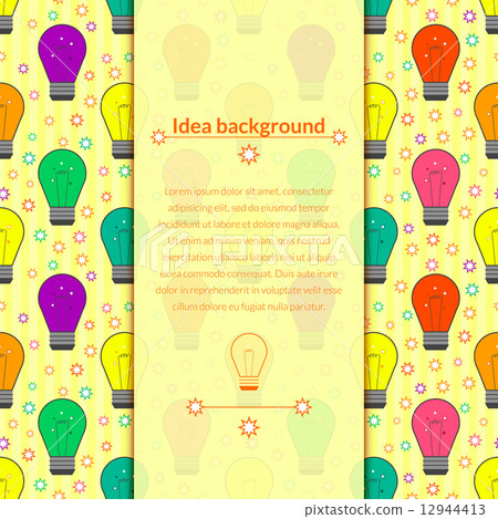 Vector background with light bulb in flat style Vector background with light bulb in flat style 12944413