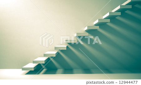 stairway as background 3d illustration 12944477