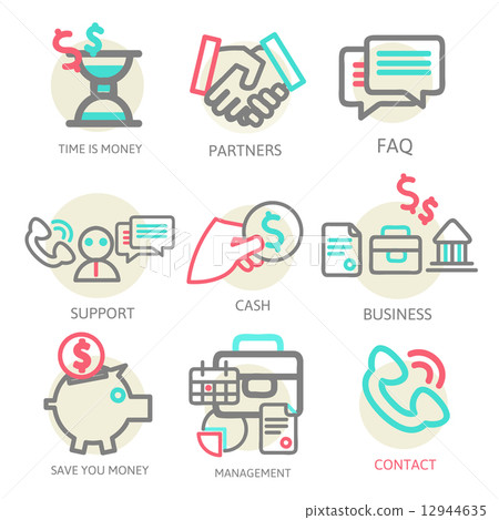 Liner set business concept, vector Liner set business concept, vector 12944635