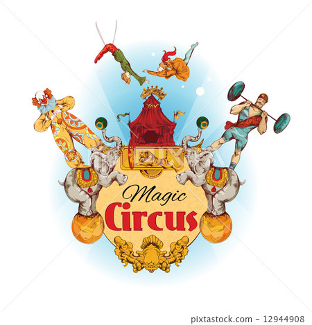 Circus colored background 12944908