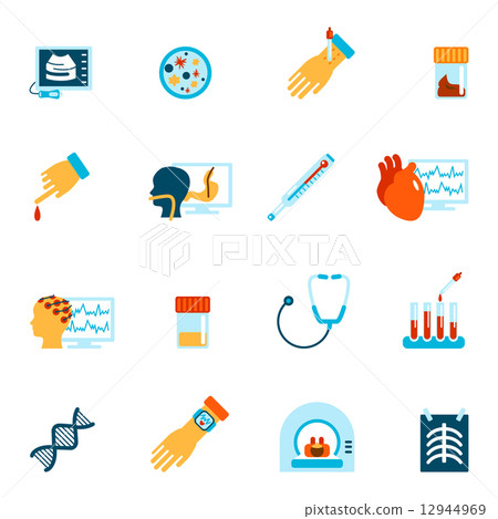 Medical tests icons flat - Stock Illustration [12944969] - PIXTA
