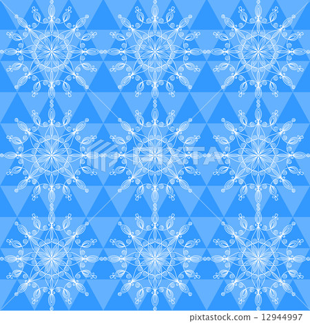 Beautiful vector snowflakes seamless pattern - Stock Illustration ...