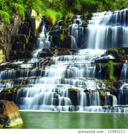 Pongour waterfall. Da Lat, Vietnam Pongour waterfall. Da Lat, Vietnam 12945211