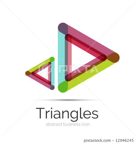 Symmetric abstract geometric shape Symmetric abstract geometric shape 12946245