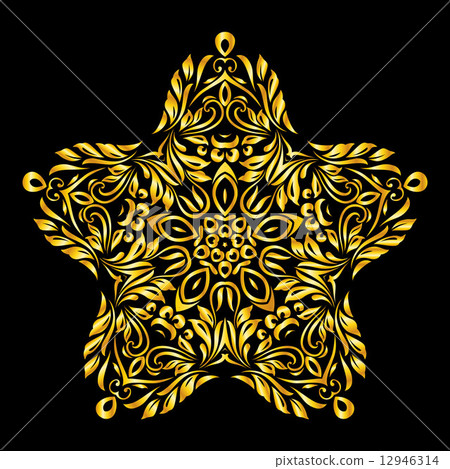 Pattern gold 12946314