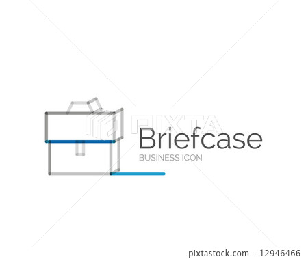 Line minimal design logo briefcase Line minimal design logo briefcase 12946466