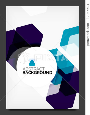 Abstract modern flyer - brochure template 12946604