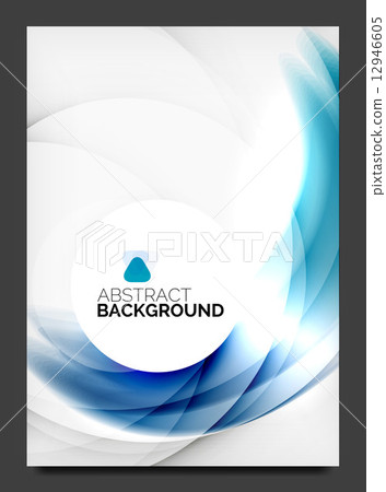 Abstract modern flyer - brochure template 12946605