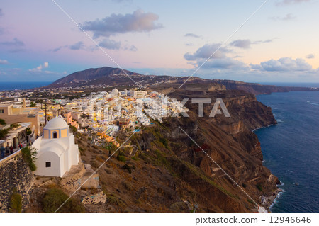 Thira, Santorini, Greece. Thira, Santorini, Greece. 12946646