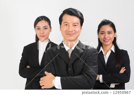 A team of asian business executives 12950967
