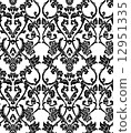 Vector. Seamless damask pattern 12951335