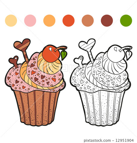 Coloring book (cupcake) Coloring book (cupcake) 12951904