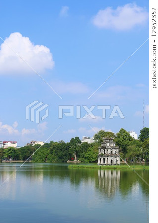 Hanoi in blue sky Hoan Kiem Lake 12952352