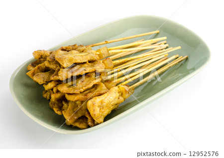 Grilled Pork Satay 12952576