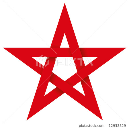 Red Pentagram 3D 12952829