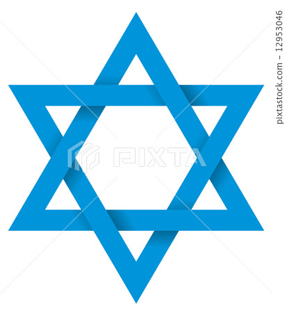Blue Hexagram 3D 12953046