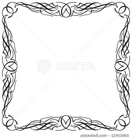 calligraphic frame calligraphic frame 12953068
