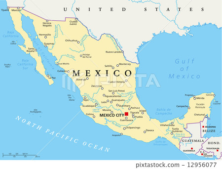 Mexico Political Map Mexico Political Map 12956077