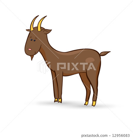 Beautiful cute vector goat, symbol of the new year 12956083