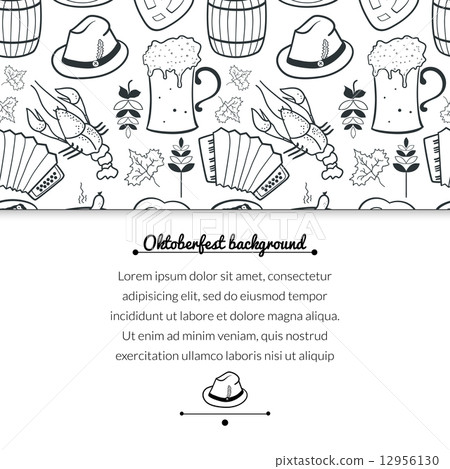 Oktoberfest seamless pattern Oktoberfest seamless pattern 12956130