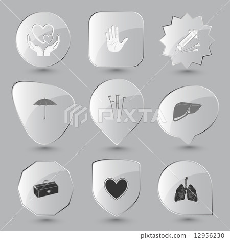 lungs, heart, medical suitcase, liver, crutches, umbrella, syrin lungs, heart, medical suitcase, liver, crutches, umbrella, syrin 12956230