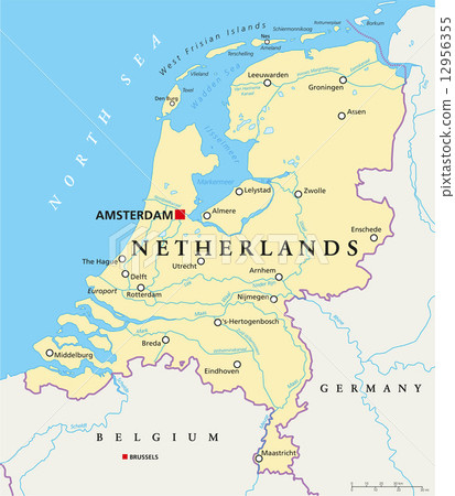 Netherlands Political Map 12956355