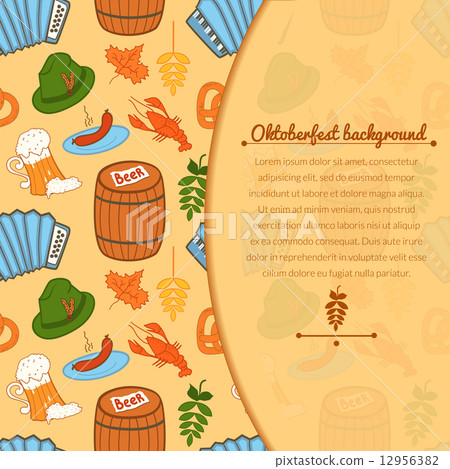 Oktoberfest vector background Oktoberfest vector background 12956382