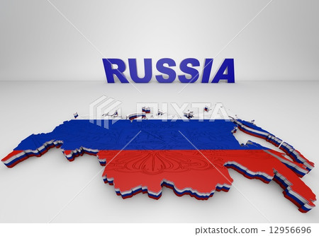 Illistration of Russia map 12956696